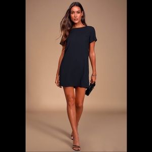 Lulus Black Shift Dress S
